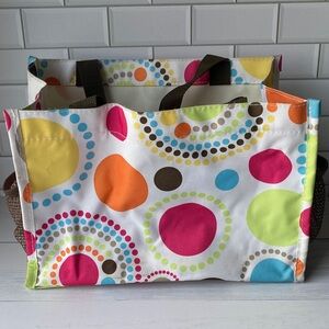 Thirty-One Colorful Polka Dot Tote Bag | Casual Everyday Tote